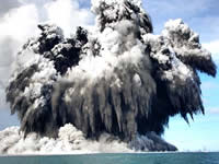 Phreatic eruption Tonga